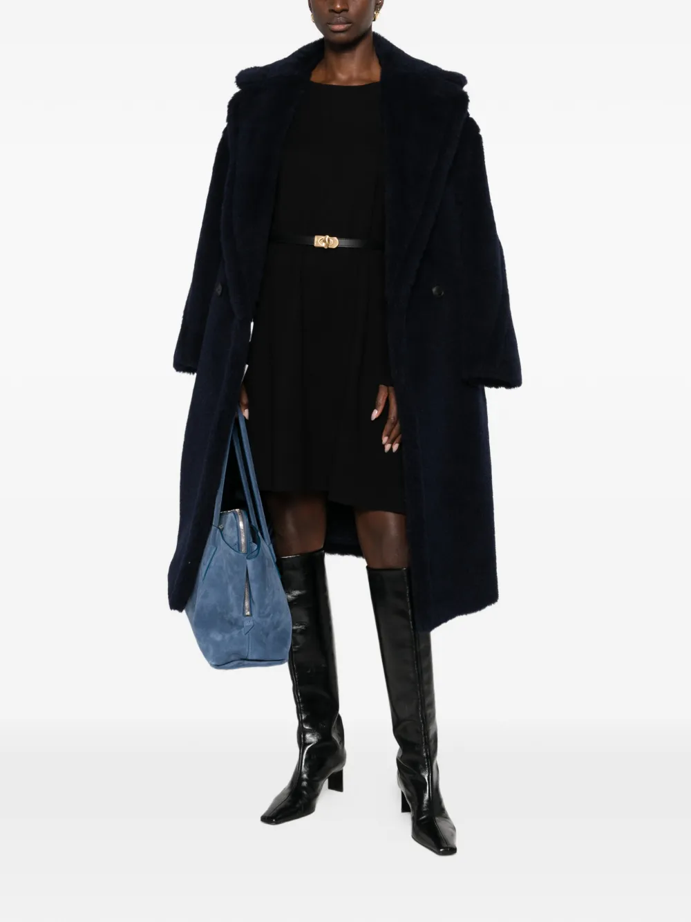 Antonelli long-sleeve mini dress - Zwart