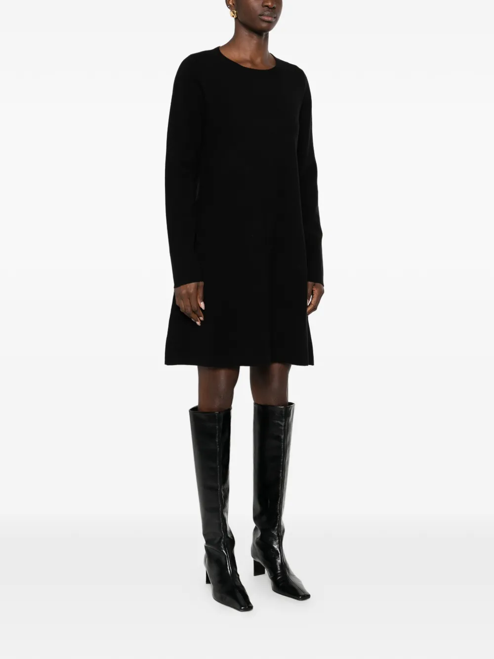  Antonelli Long-sleeve Mini Dress - Black 