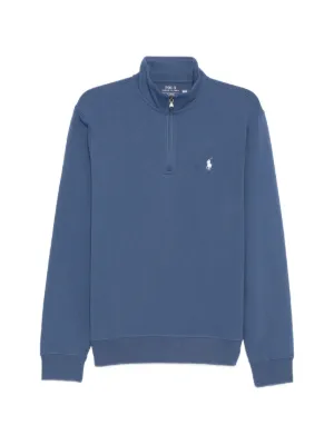 Polo Ralph Lauren Moletom Com Zíper Parcial | Azul | FARFETCH BR