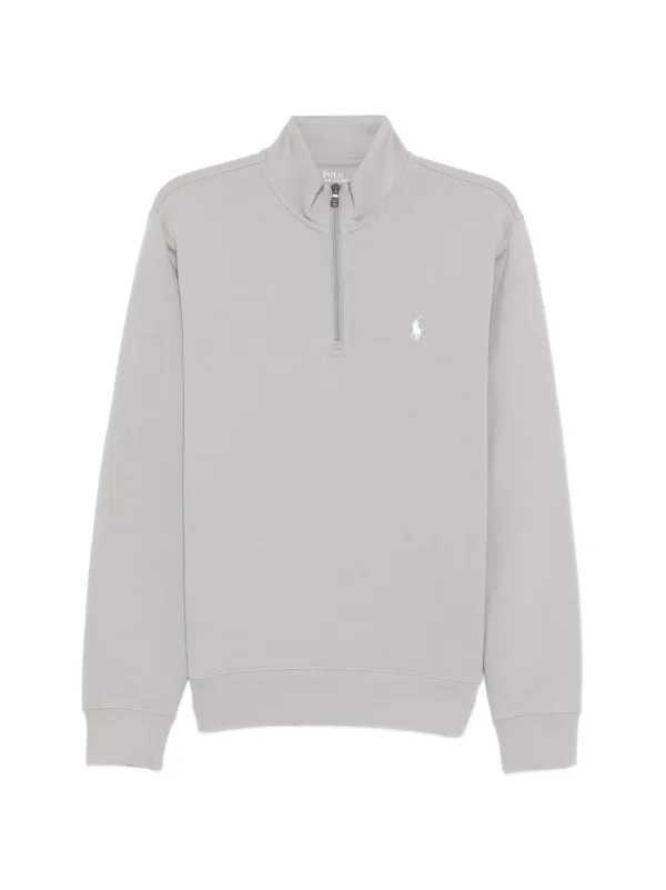 POLO RALPH LAUREN：ハーフジップスウェット　トレーナー春 Polo Ralph Lauren ハーフジップ スウェットシャツ | グレー | FARFETCH JP