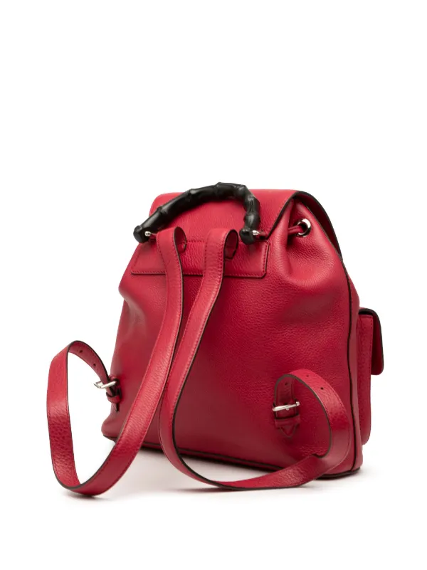 Gucci Pre-Owned 2000-2015 Leather Bamboo Tassel Backpack  display picture 1