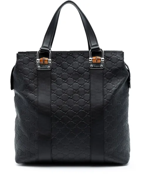 Gucci Pre-Owned 2016-2025 Guccissima Tender Bamboo Bar tote bag