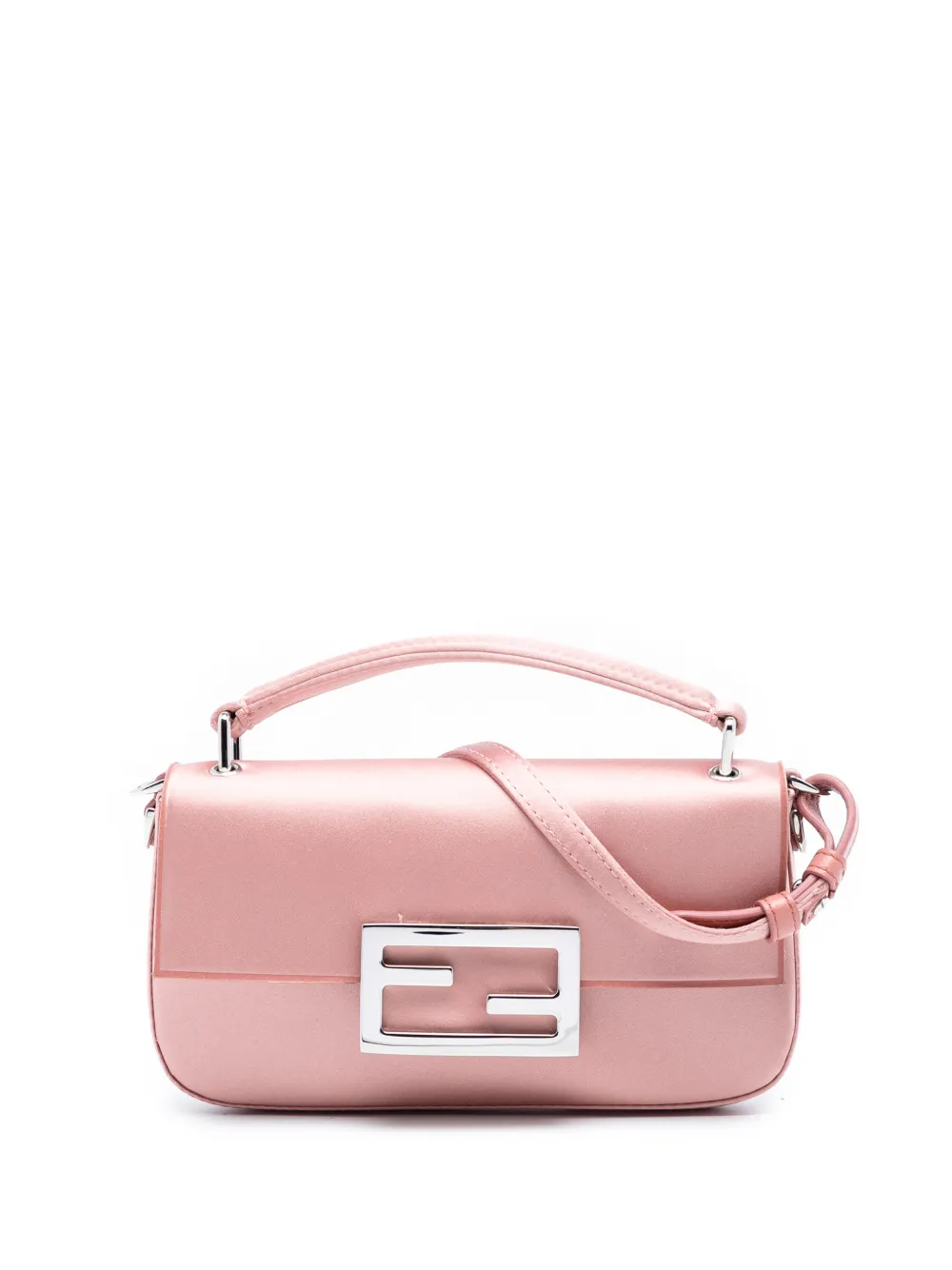 Fendi Pre-Owned 2000-2025 Satin Baguette Phone Pouch satchel - Rosa