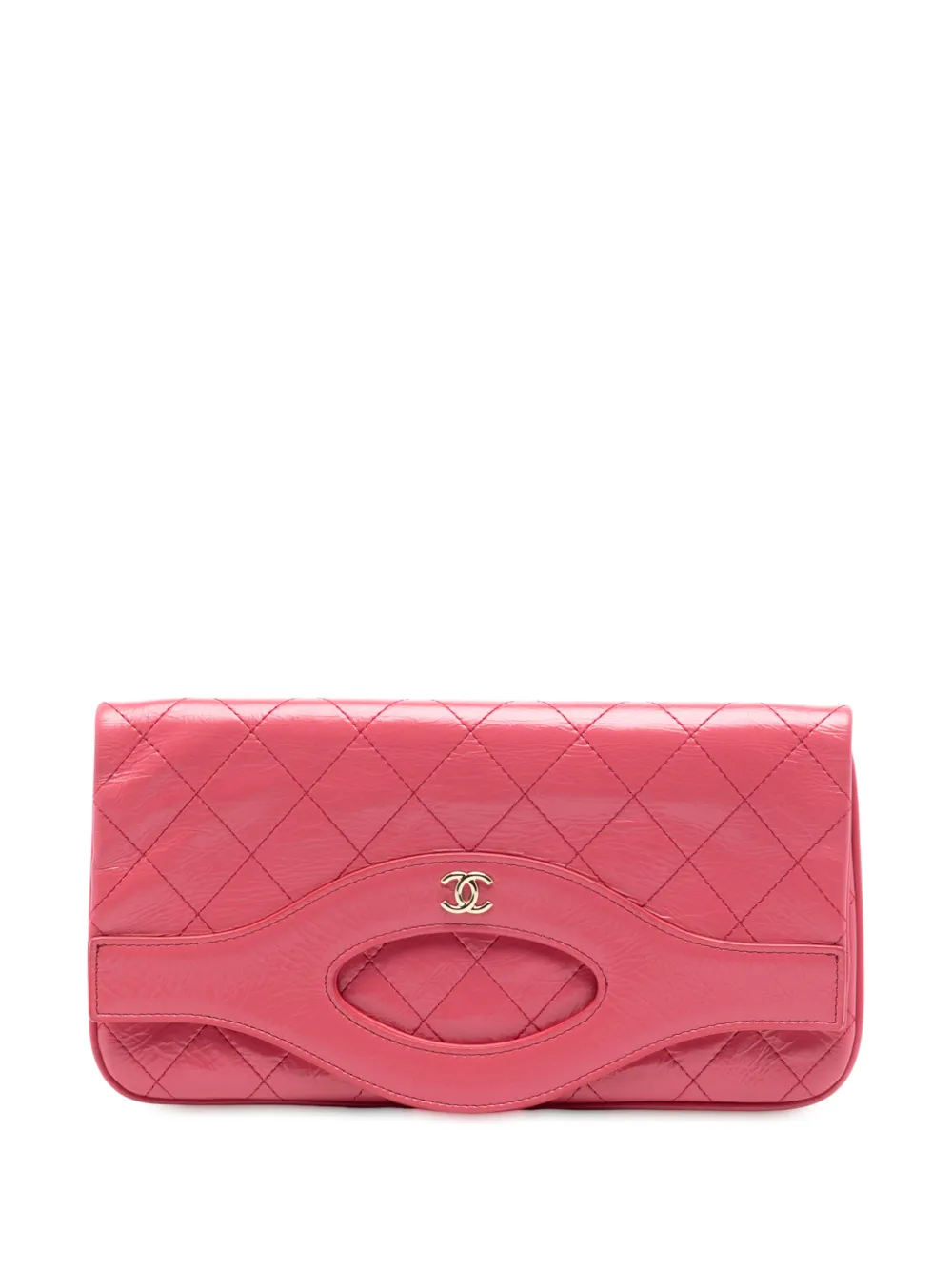CHANEL Pre-Owned 2019 Crumpled Calfskin 31 clutch bag - Rosa
