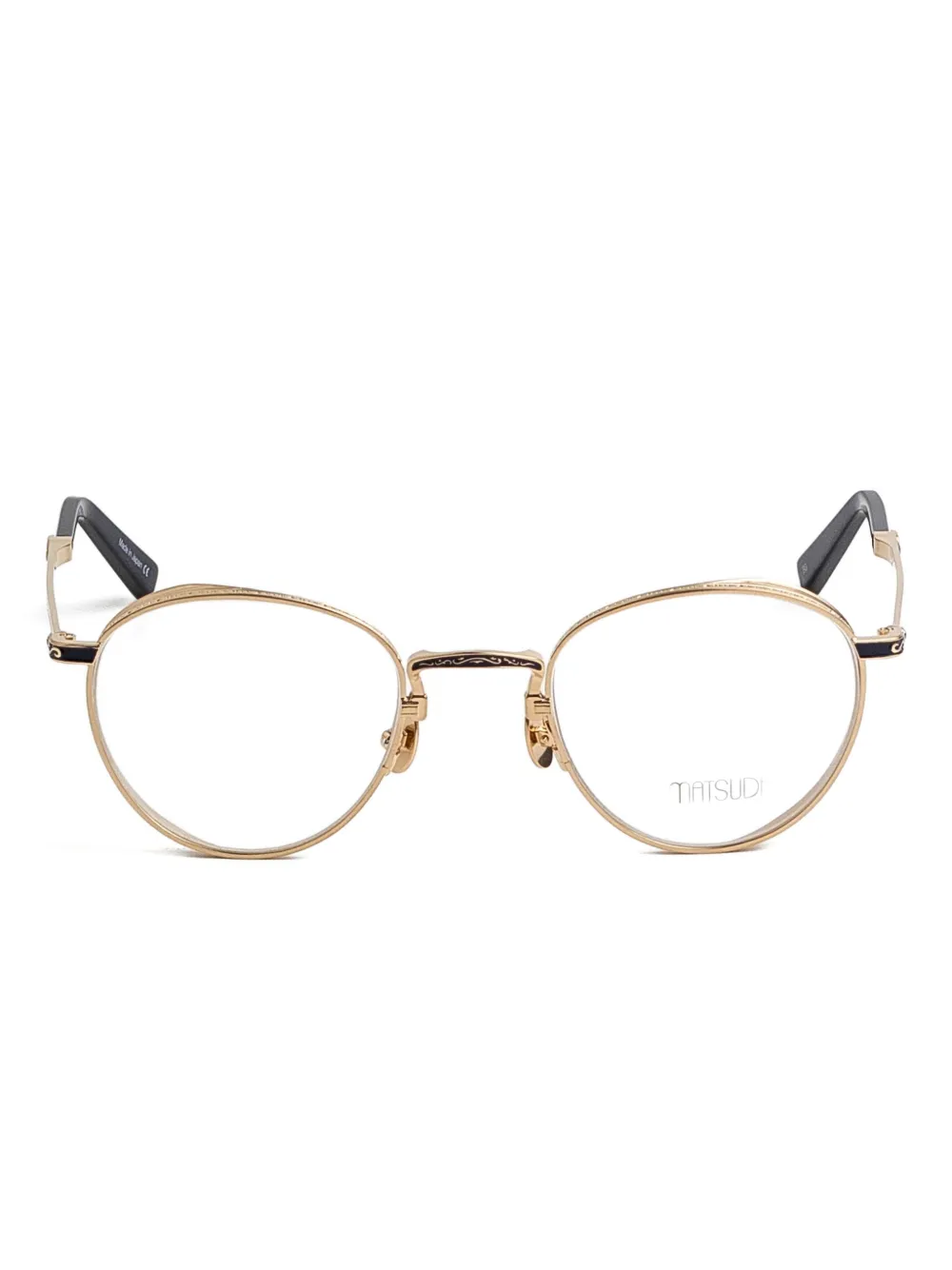 Matsuda round metal m3164 glasses - Oro