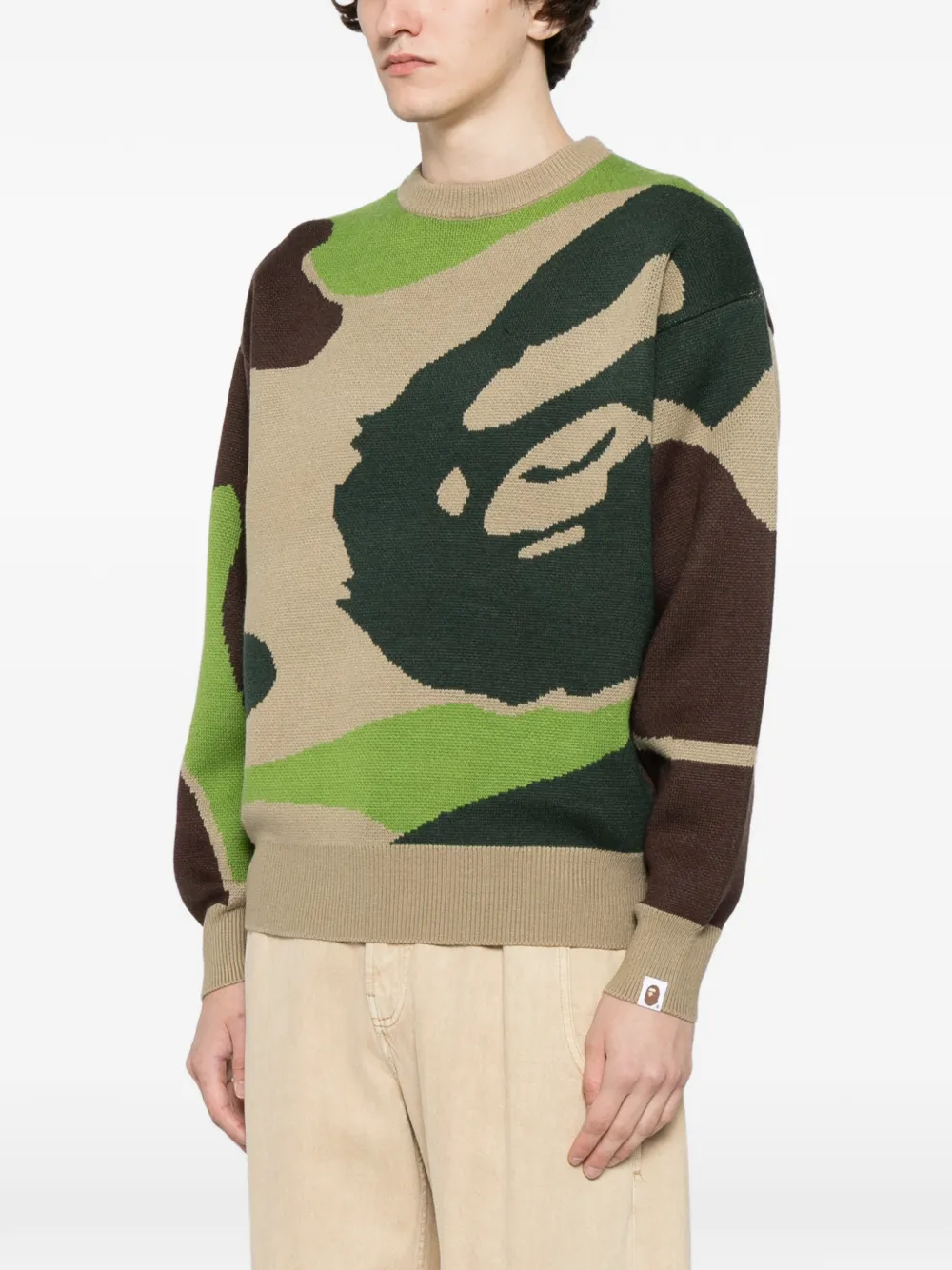  A Bathing Ape® Camouflage-print Jumper - Green 