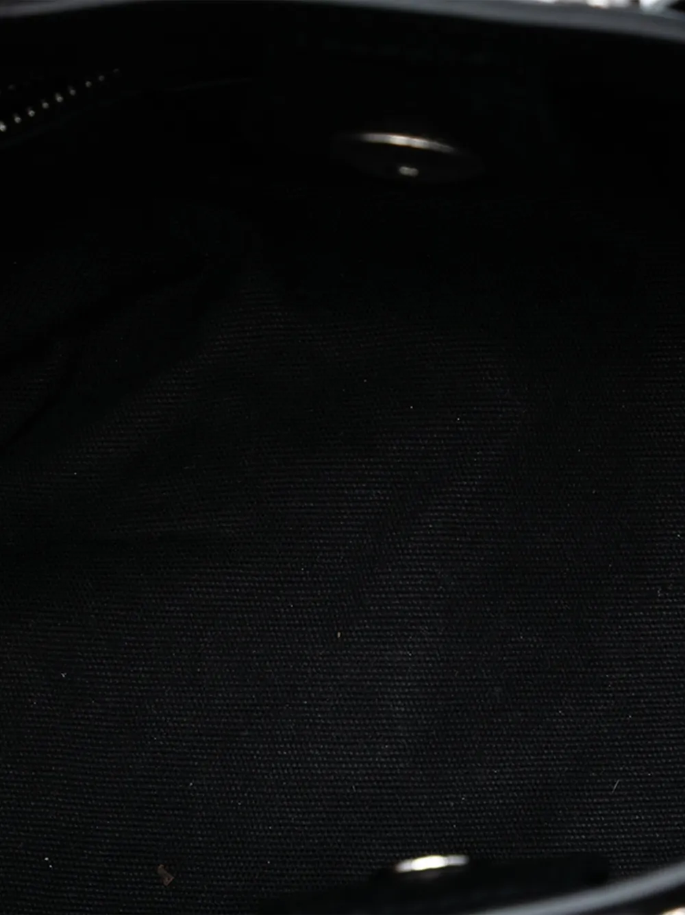 Pre-owned Burberry 2015 Baby Banner Studded Leather And House Check Tote Satchel In Brown