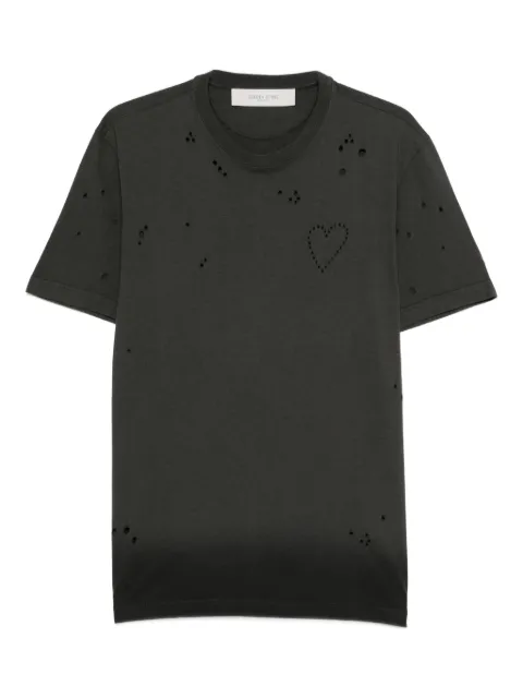 Golden Goose Journey heart-detail distressed T-shirt