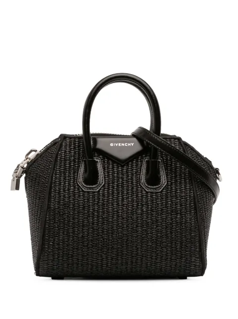 Givenchy Pre-Owned 2022 Mini Raffia Antigona satchel