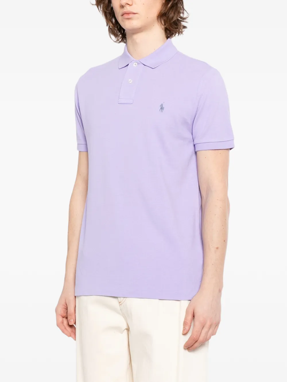 Polo Ralph Lauren Poloshirt met geborduurd logo Paars