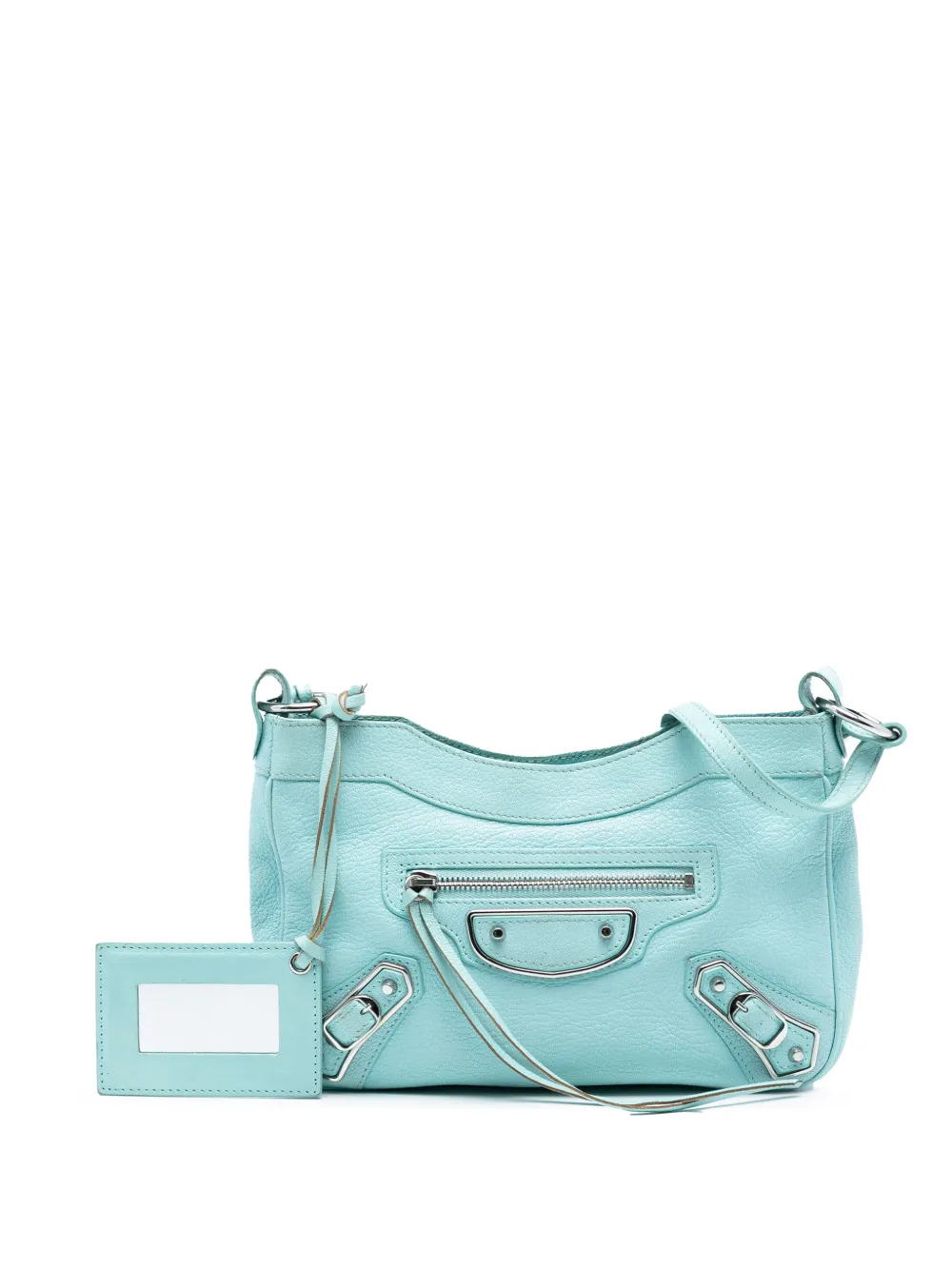 Balenciaga Pre-Owned 2015 Chevre Motocross Classic Metallic Edge Hip crossbody bag - Blu