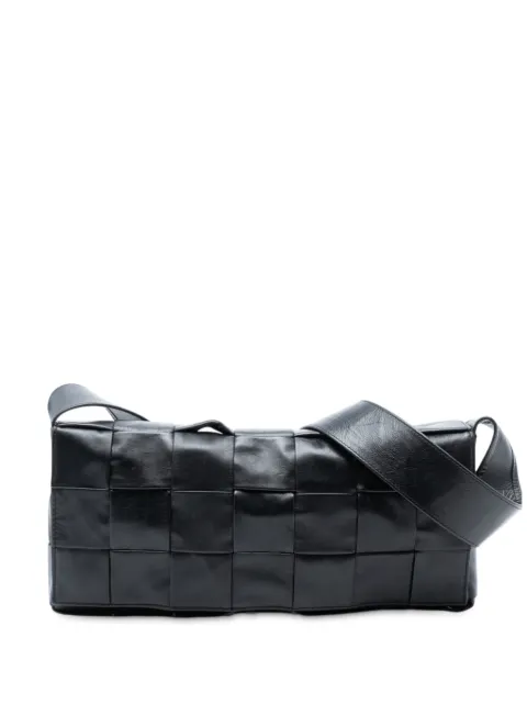 Bottega Veneta Pre-Owned 2012-2025 Stretch Paper Calfskin Intrecciato Cassette crossbody bag