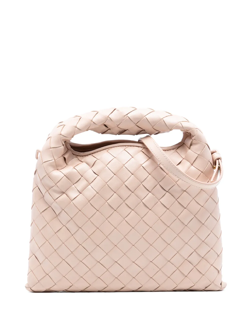 Bottega Veneta Pre-Owned 2012-2025 Mini Calfskin Intrecciato Hop satchel - Rosa