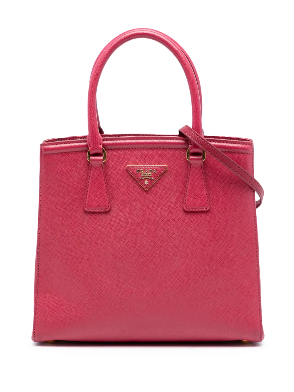 Prada Pre-Owned 2000-2025 Saffiano Lux Parabole satchel - Rosa