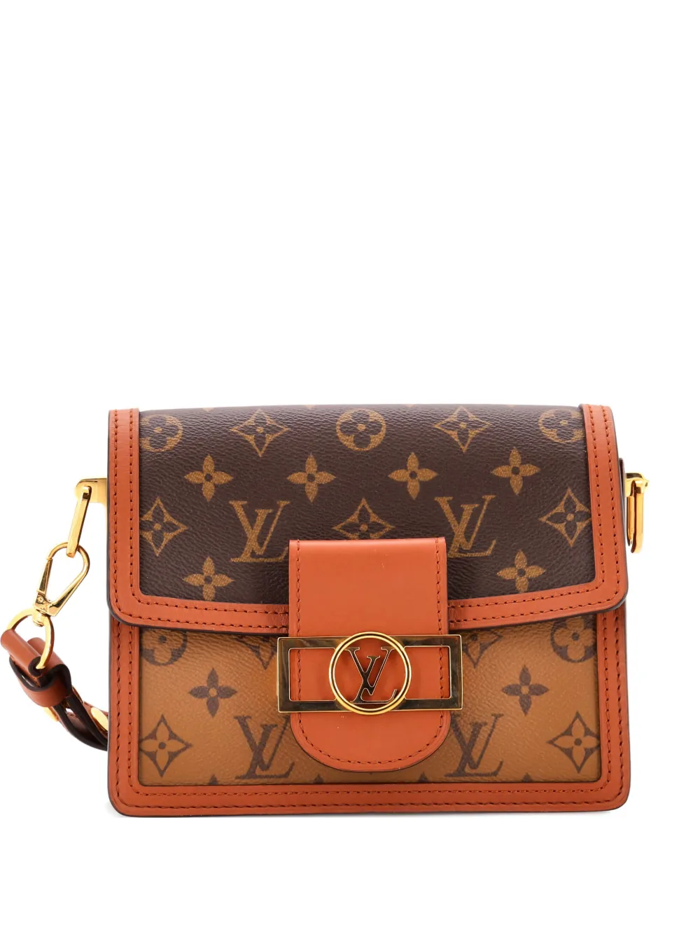 Louis Vuitton Pre-Owned Dauphine Shoulder Bag Reverse Monogram Canvas Mini crossbody bag - Marrone