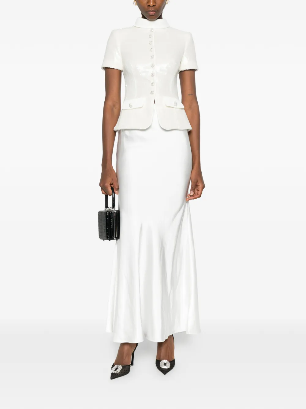 Self-Portrait button-embellishment maxi skirt set (set of two) | Day Dresses | Image 2