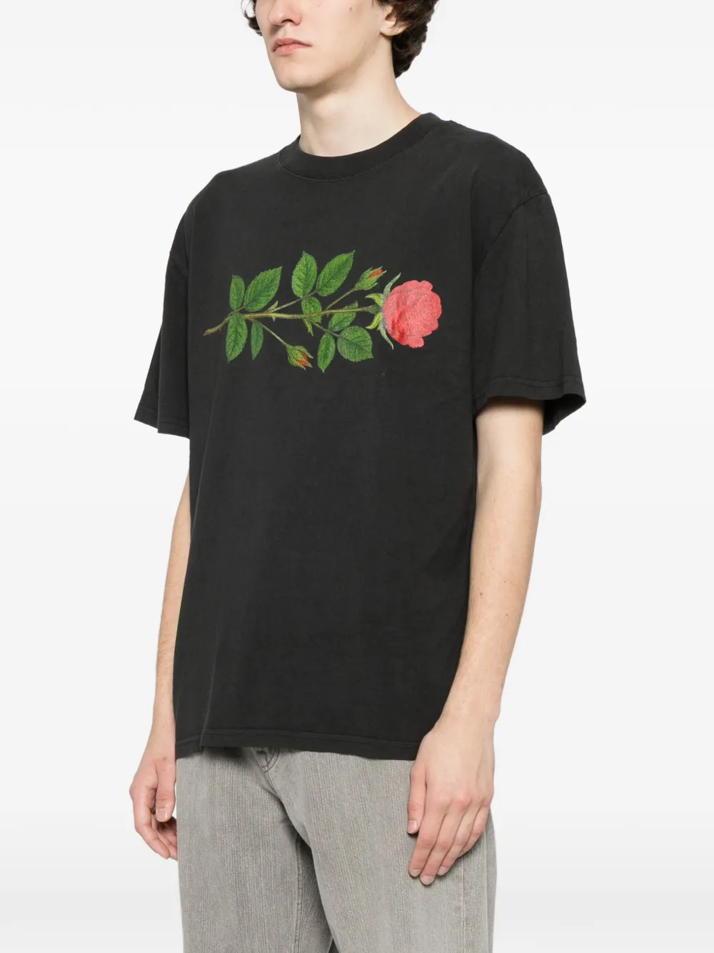 Rose Print T-Shirt