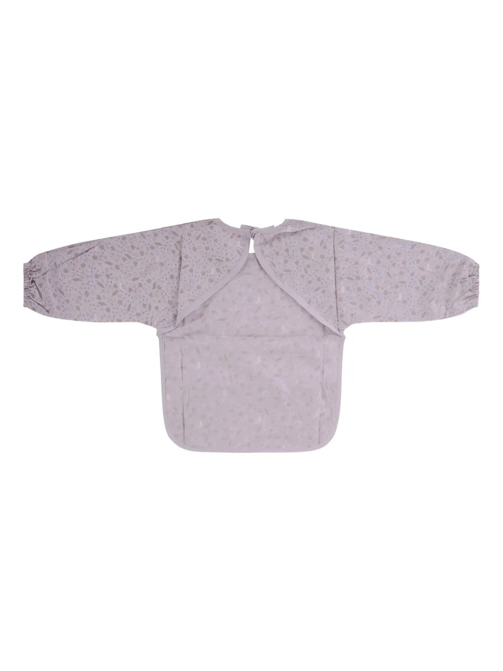 Avery Row long-sleeve print bib - Beige