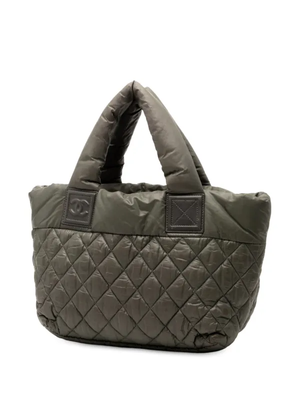 CHANEL Pre-Owned 2010-2011 スモール マトラッセ ナイロン ココ 
