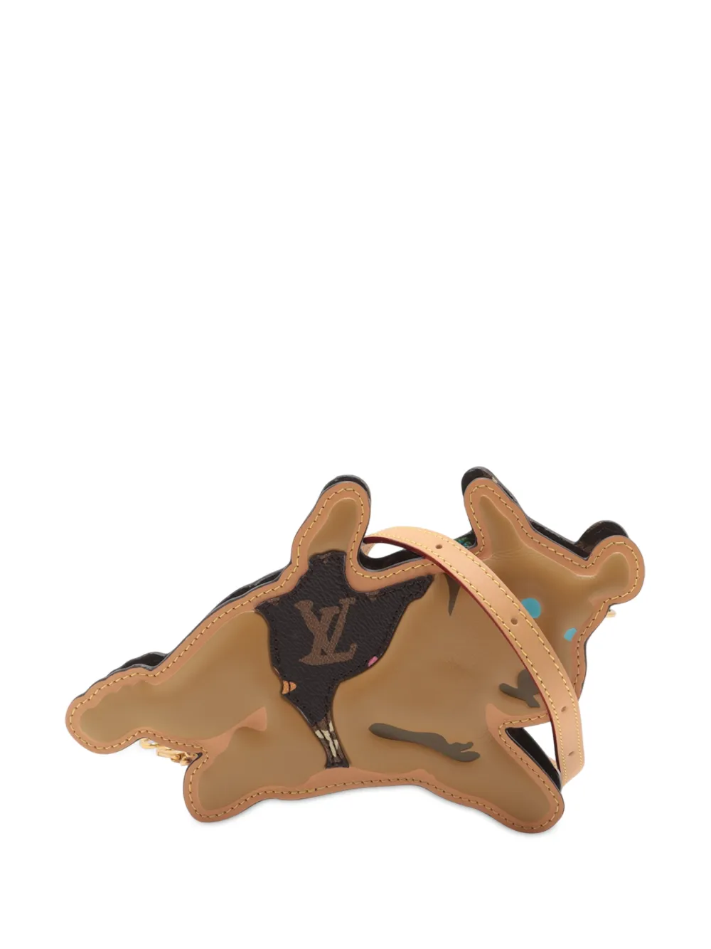 Louis Vuitton Pre-Owned 2021-2025 Tyler The Creator Monogram Craggy Dog On Strap Wearable Wallet crossbody bag | Brown | Image 1