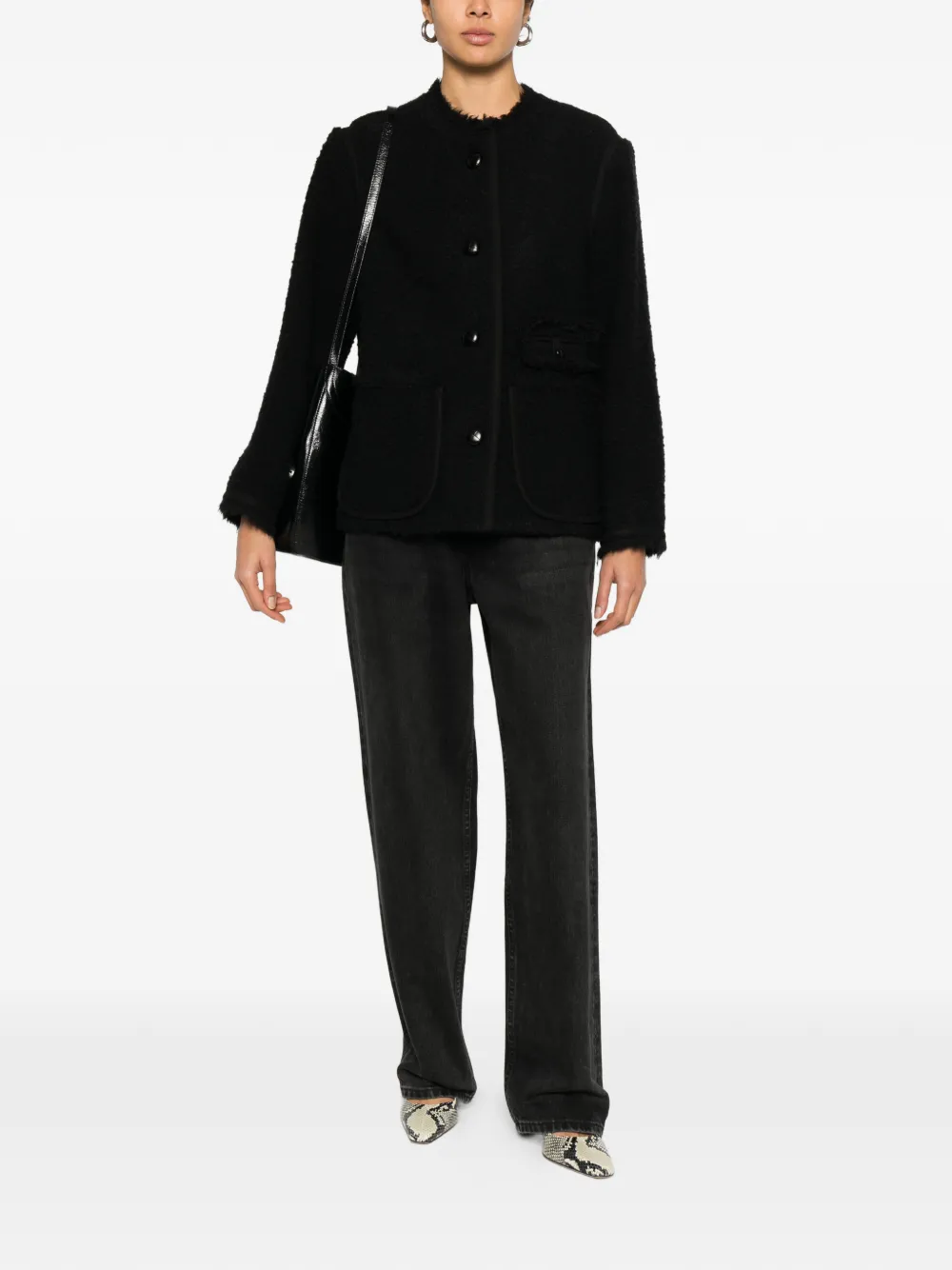 Isabel Marant Maylin Buttoned Jacket In Black