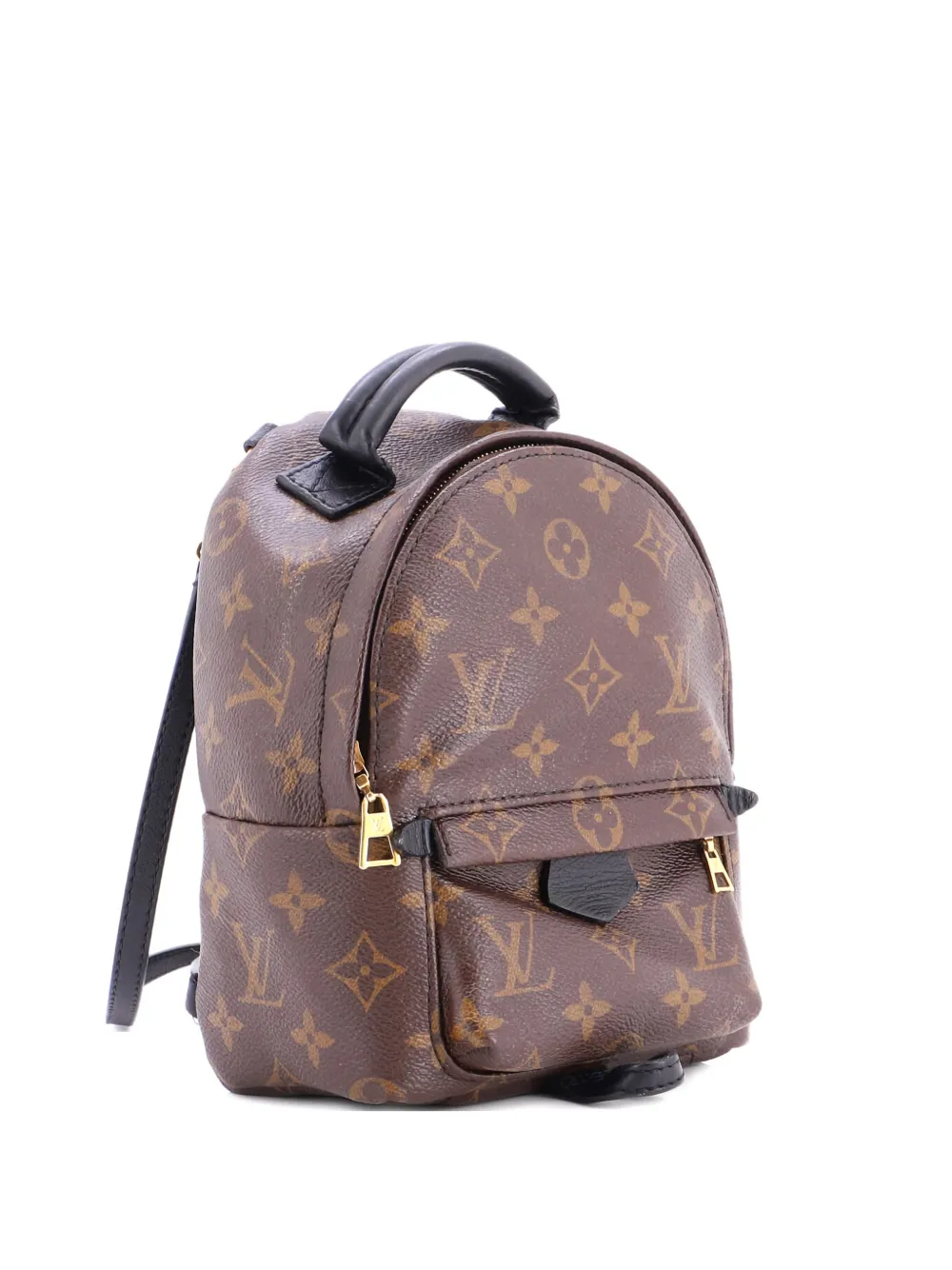 Pre-owned Louis Vuitton Palm Springs Monogram Canvas Mini Backpack In Brown