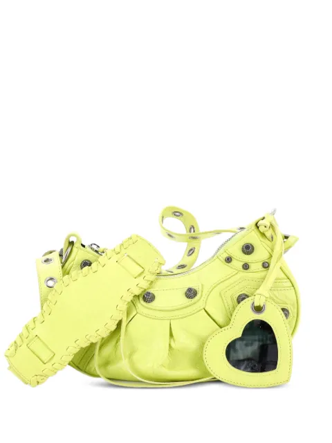 Balenciaga Pre-Owned Le Cagole Giant Studs Shoulder Bag Leather XS hobo bag