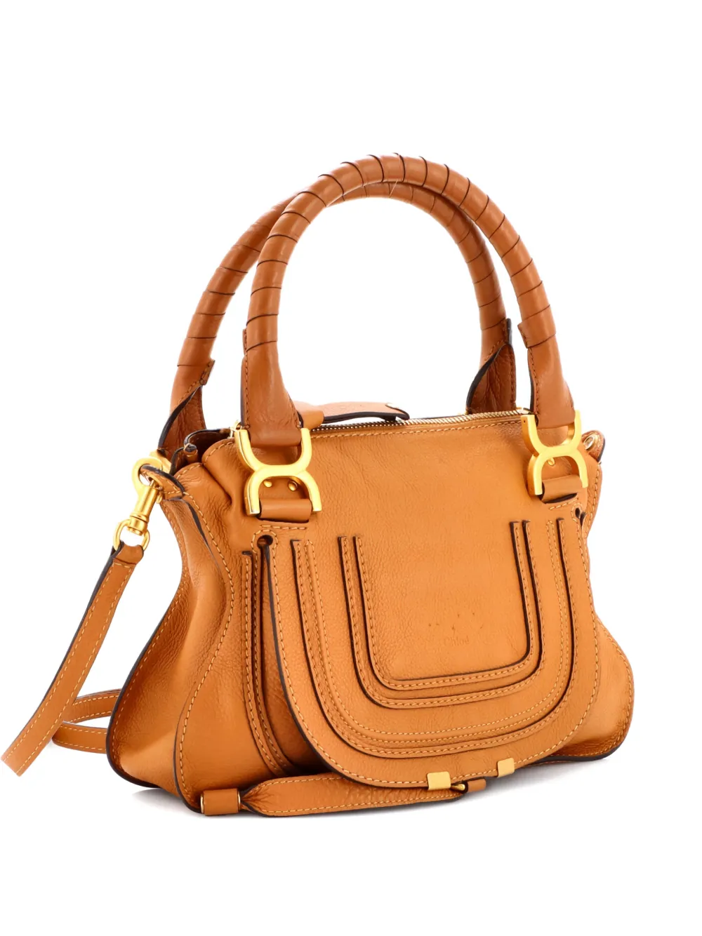 Chloé Pre-Owned Marcie Leather Small satchel | Brown | Image 1