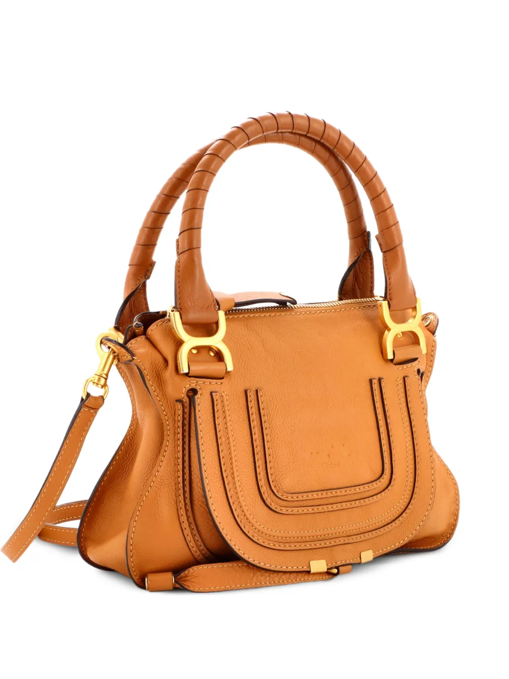 Chloé Pre-Owned Marcie Leather Small satchel - Braun