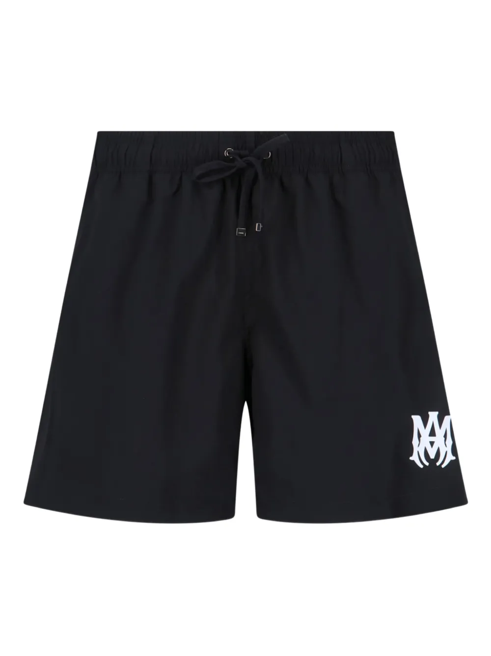 AMIRI drawstring logo swim shorts - Nero