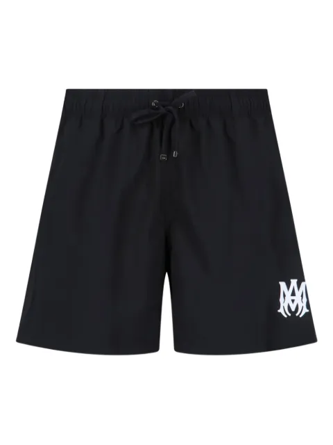 AMIRI drawstring logo swim shorts