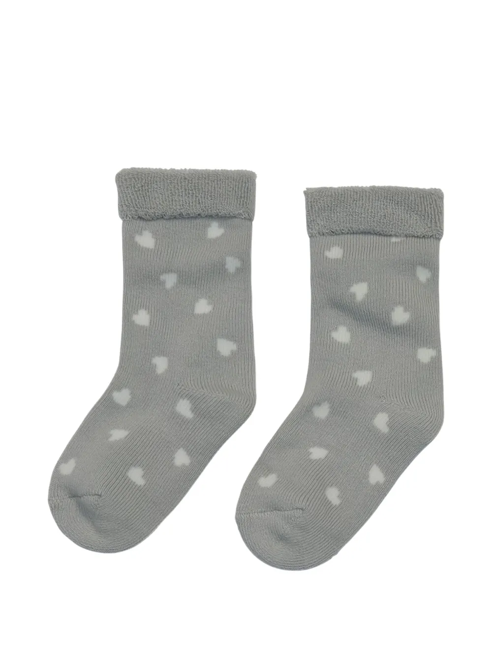 Petit Bateau heart trim socks (set of five) - Beige