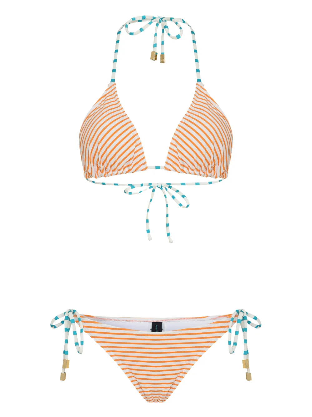Lygia & Nanny Bikini Maya a righe - Arancione