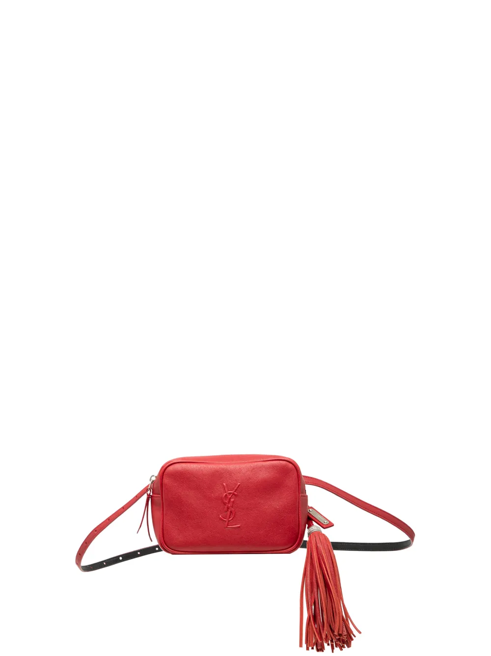 Saint Laurent Pre-Owned 2018 Leather Monogram Lou belt bag - Rosso