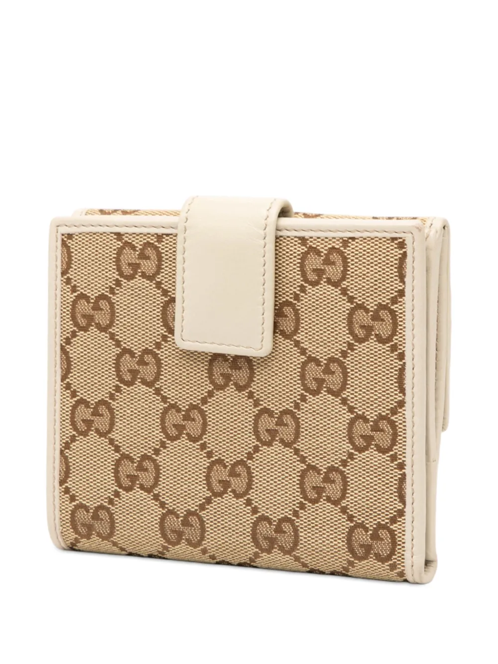 Pre-owned Gucci 2000-2015 Gg Canvas Princy Compact Wallet Small Wallets In Brown