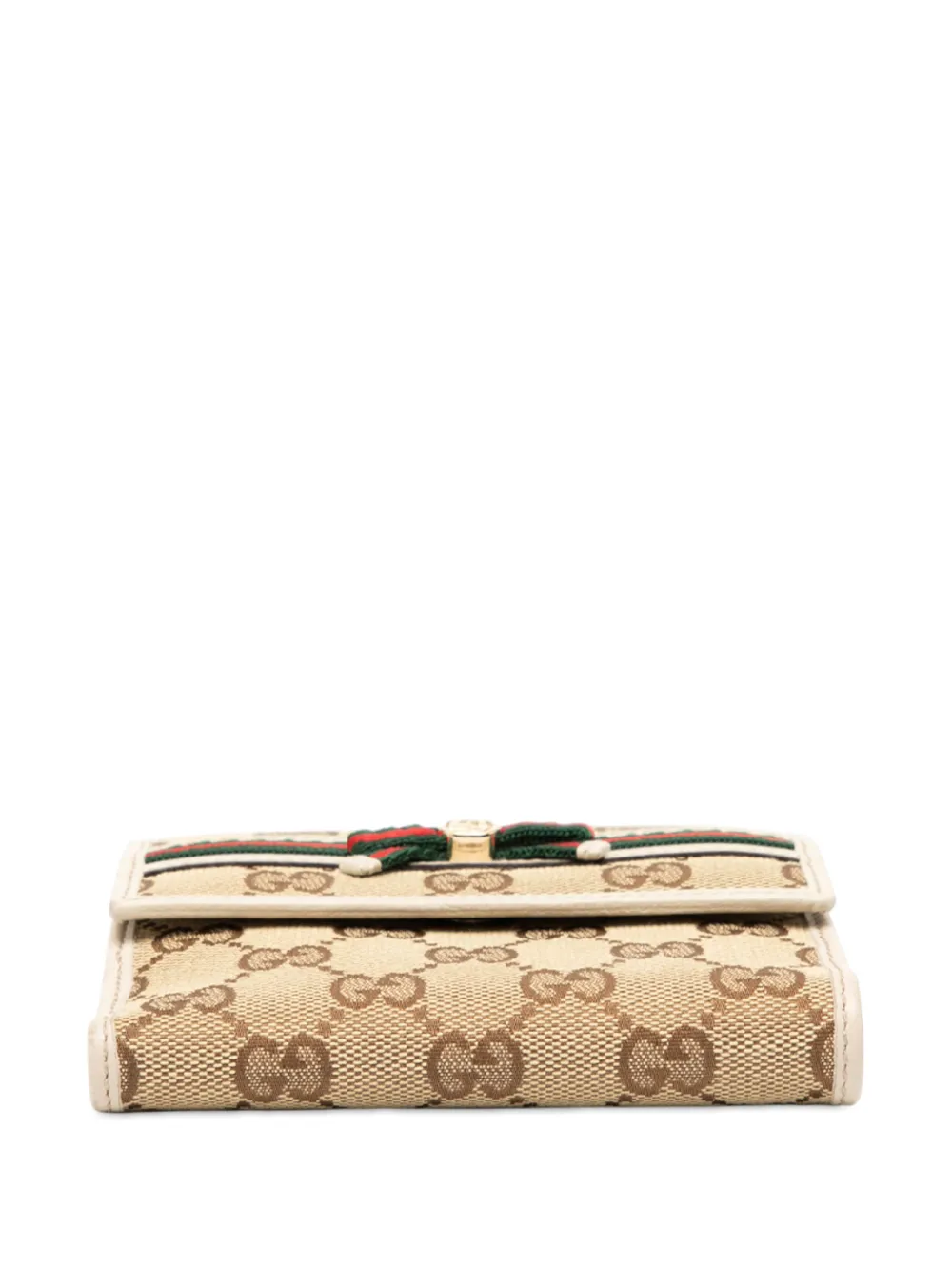 Pre-owned Gucci 2000-2015 Gg Canvas Princy Compact Wallet Small Wallets In Brown