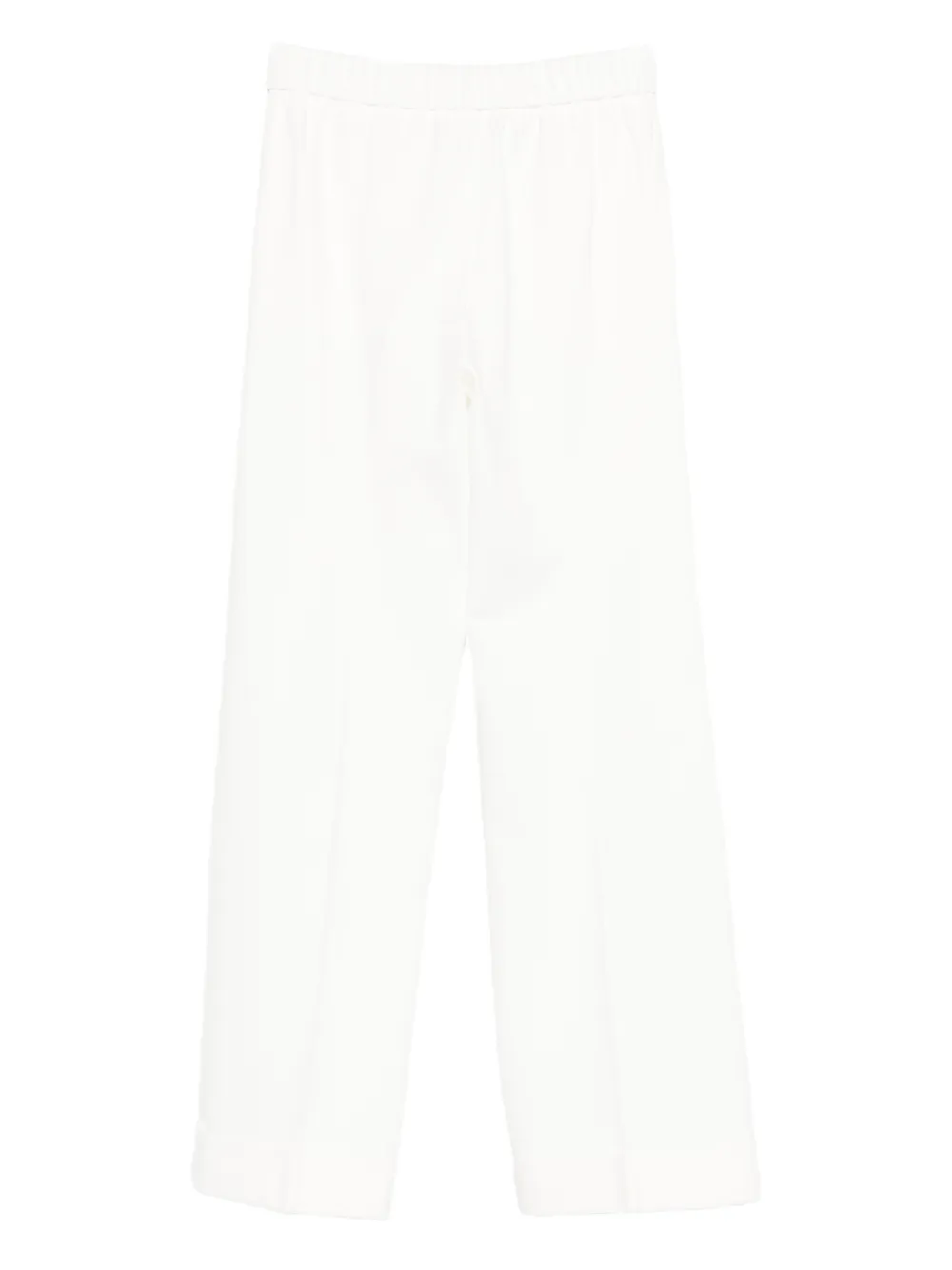 Le Tricot Perugia straight-leg trousers - Wit