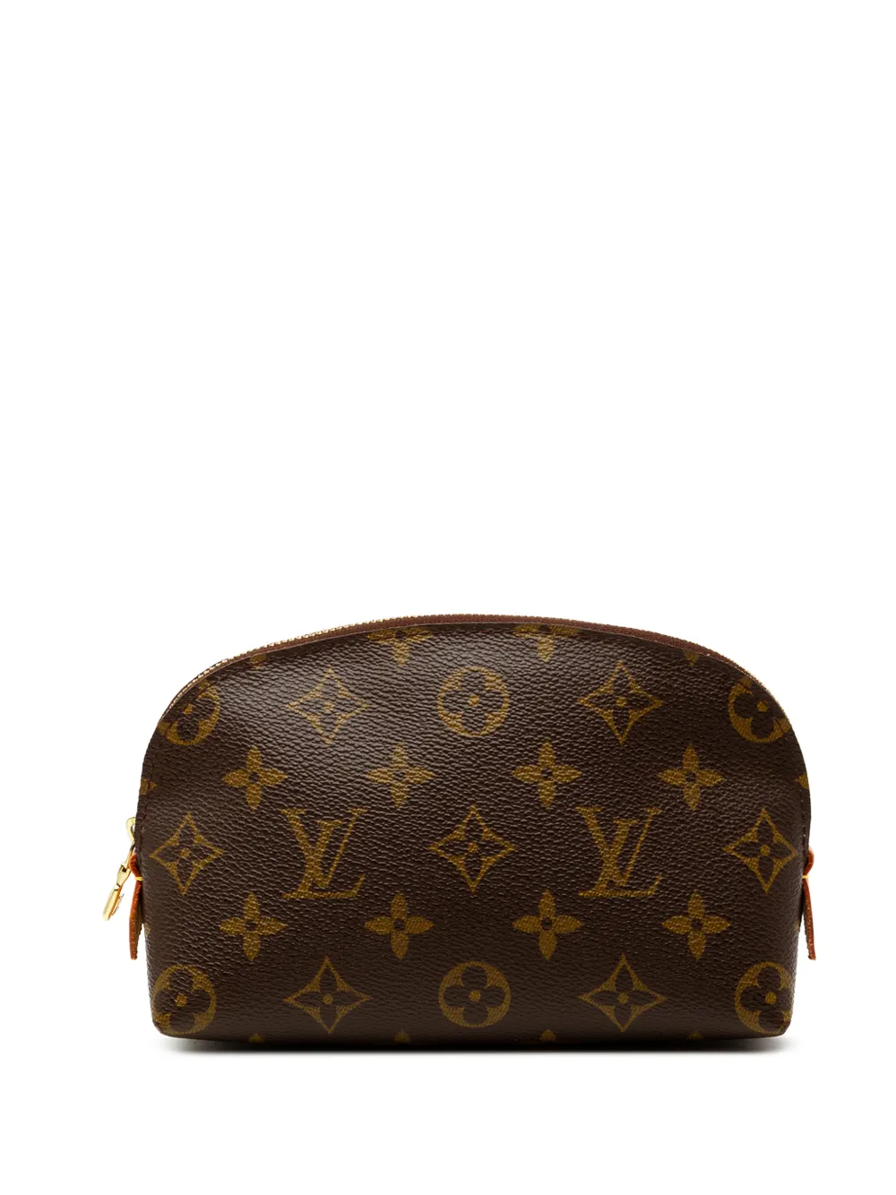 Pre-owned Louis Vuitton 2004 Monogram Cosmetic Pm Pouch In Brown