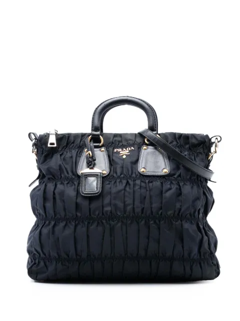 Prada Pre-Owned 2000-2025 Tessuto Gaufre satchel