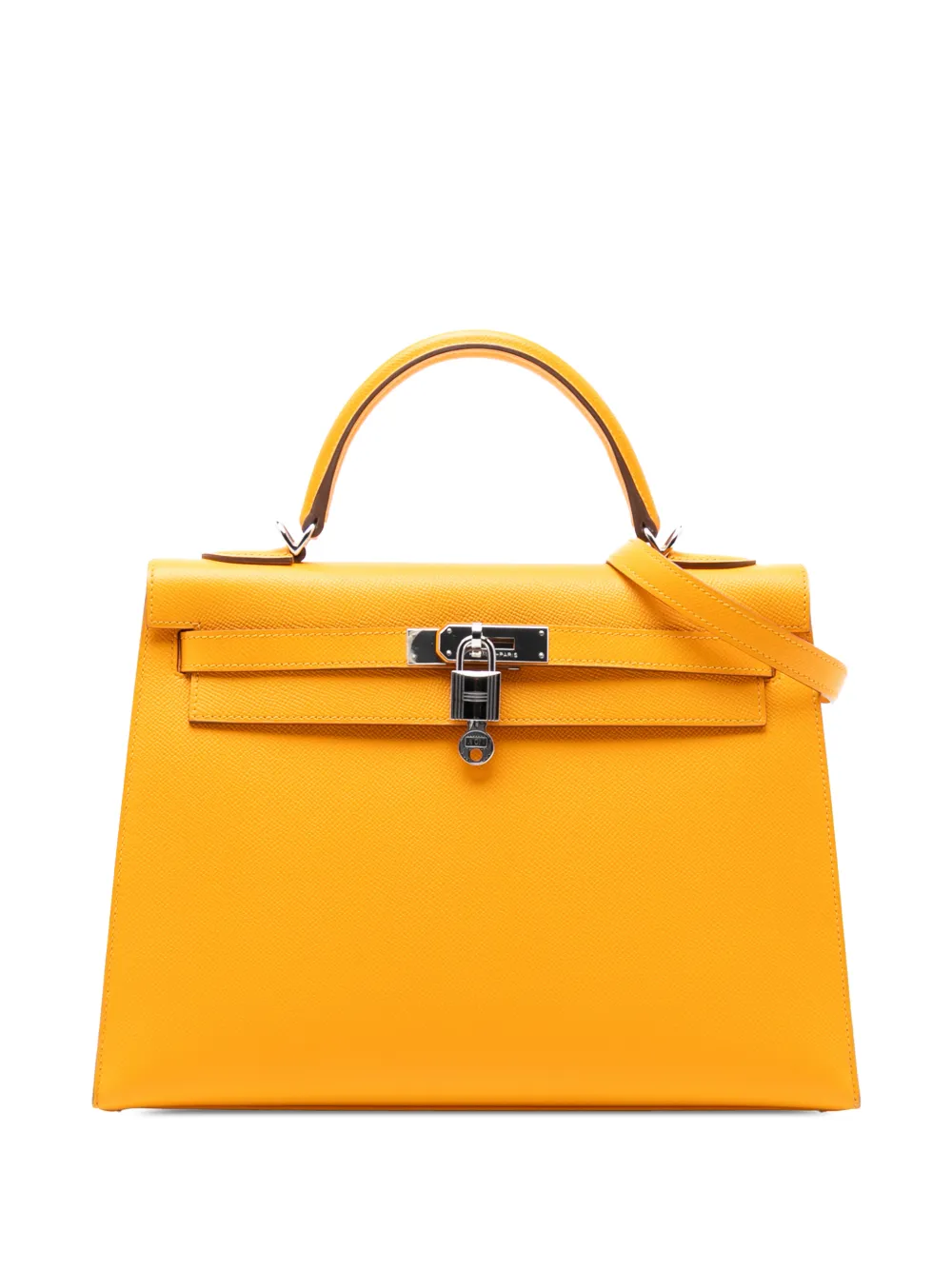 Hermès Pre-Owned 2012 Epsom Kelly II Sellier 32 satchel - Yellow