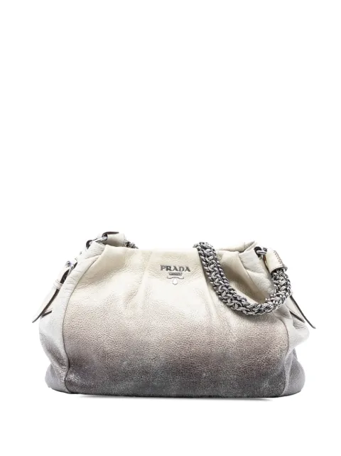 Prada Pre-Owned 2000-2025 Cervo Ombre Antik Chain Schultertasche