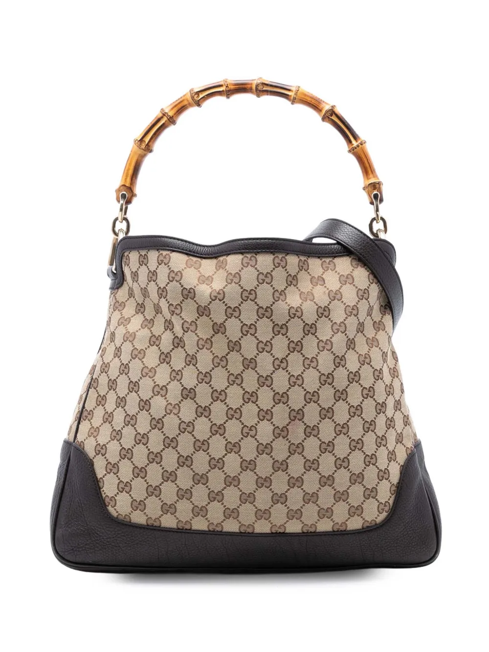 Gucci Pre-Owned 2016-2025 GG Canvas Bamboo Diana satchel - Marrone