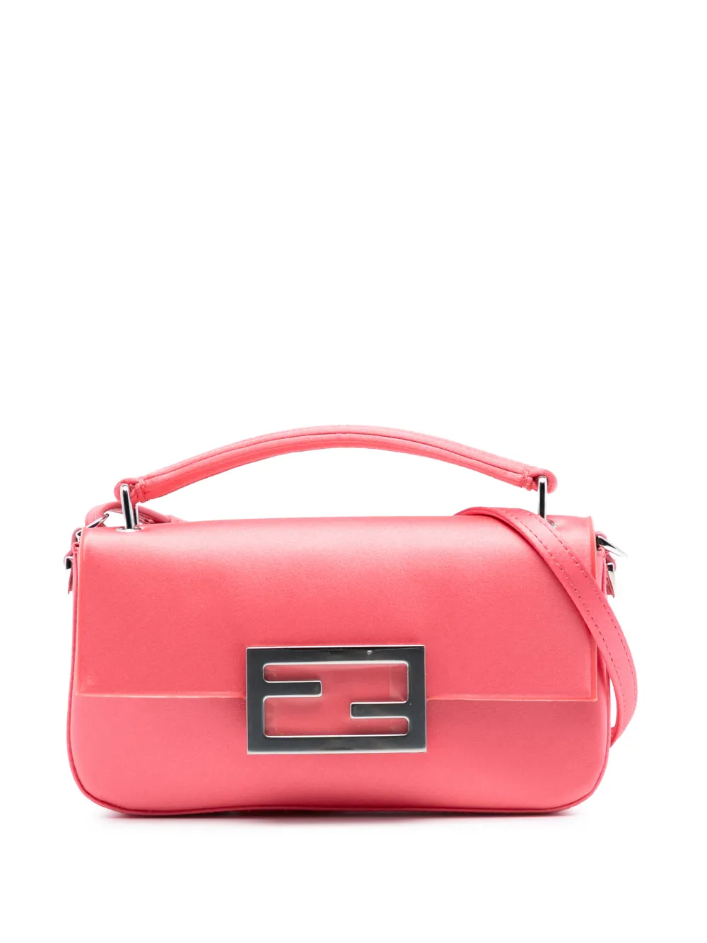 Fendi Pre-Owned 2000-2010 Satin Phone Pouch Baguette satchel - Rosa