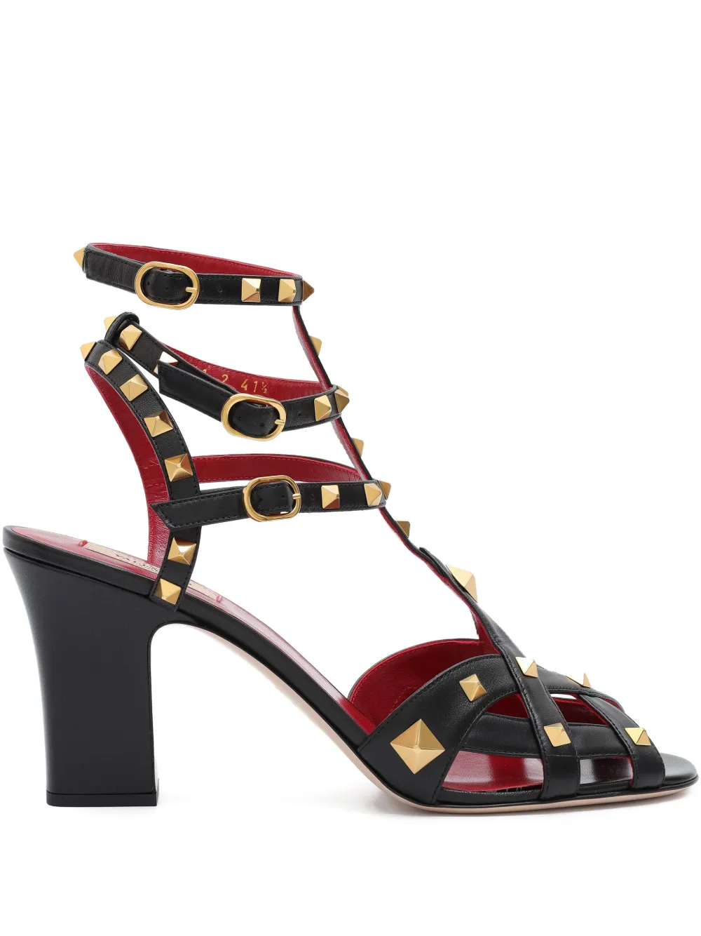 Valentino Garavani Pyramid sandalen met studs Zwart