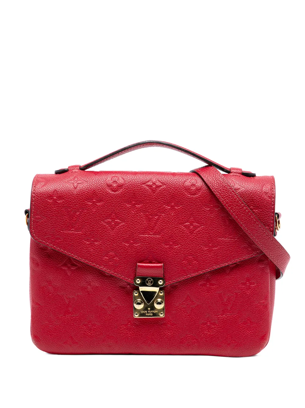Louis Vuitton Pre-Owned Borsa a tracolla Pochette Metis in pelle Empreinte con monogramma 2018 - Rosso