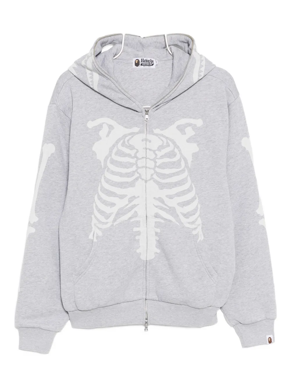 A BATHING APE® graphic-print hoodie - Grey