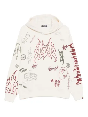 Doublet Farmes Magazine Cover Printed Hoodie | White | FARFETCH OM