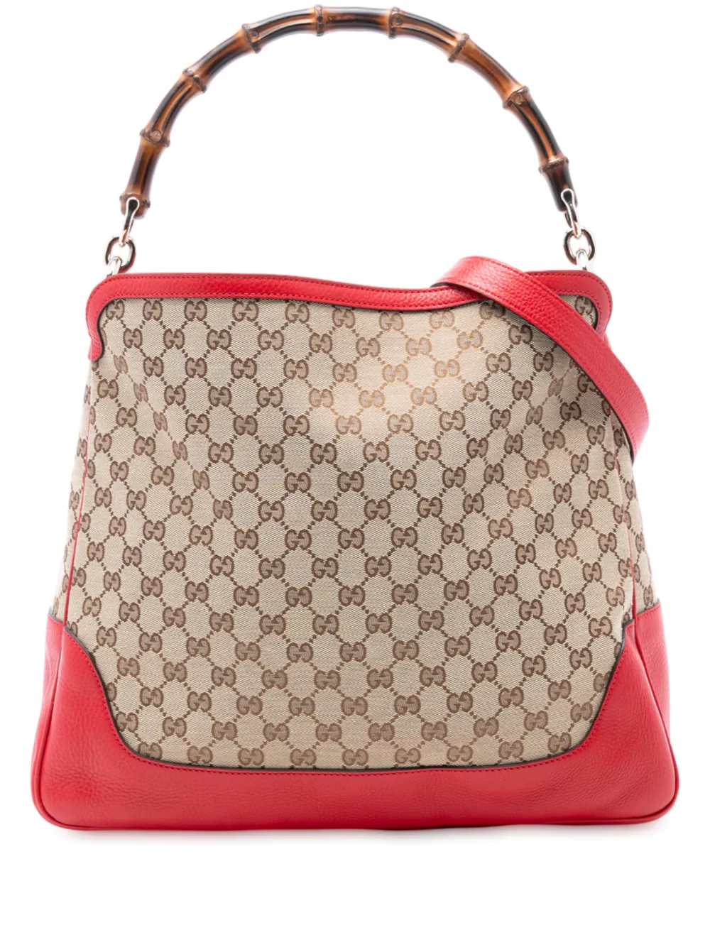 Gucci Pre-Owned 2016-2025 GG Canvas Bamboo Diana satchel - Marrone