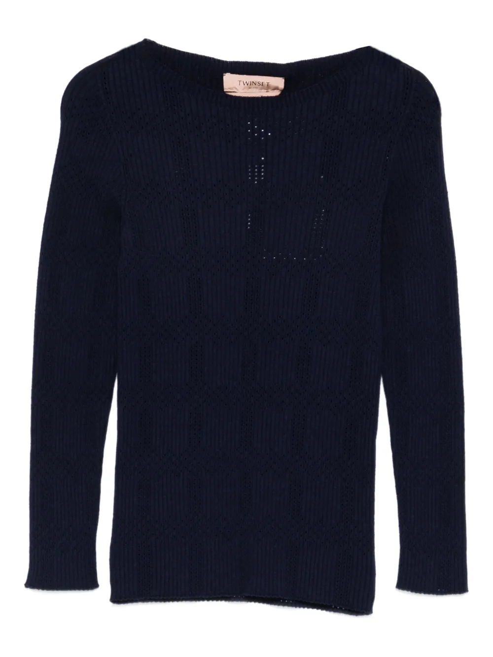 TWINSET ribbed top - Blu