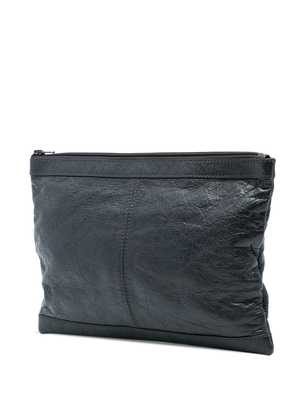 Balenciaga Pre-Owned 2005 Lambskin Motocross Classic Clip Clutch
